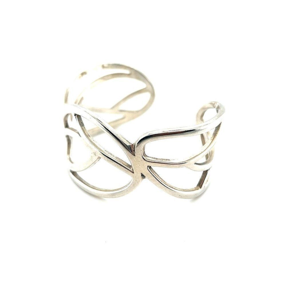 Retired James Avery Leaf Cuff View 2
